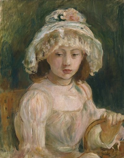 Młoda dziewczyna w kapeluszu, 1892. autorstwa Berthe Morisot