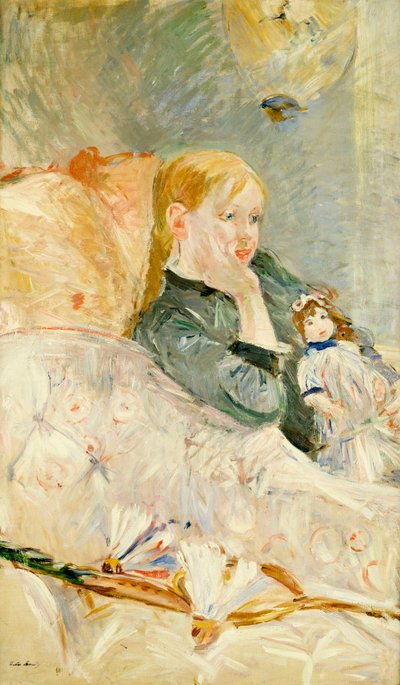 Młoda dziewczyna z lalką, 1896 autorstwa Berthe Morisot