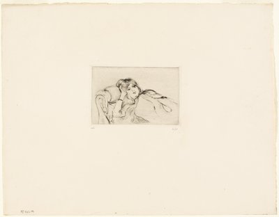 Młoda kobieta w stanie spoczynku autorstwa Berthe Morisot