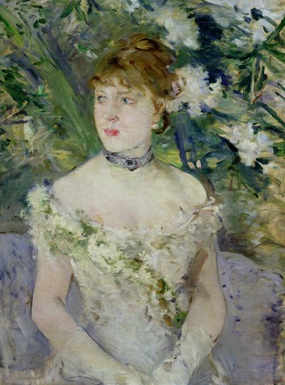 Młoda dziewczyna w sukni balowej autorstwa Berthe Morisot