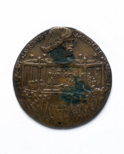 Medal przedstawiający spisek Pazzi. Lorenzo de 