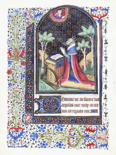 Dawid w modlitwie, ok. 1460 autorstwa Besancon School