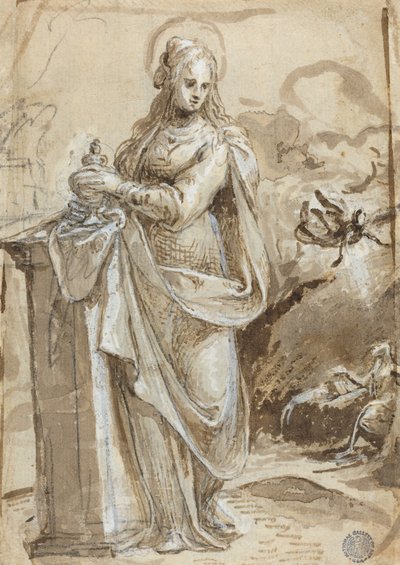 Maria Magdalena [verso] autorstwa Biagio Pupini