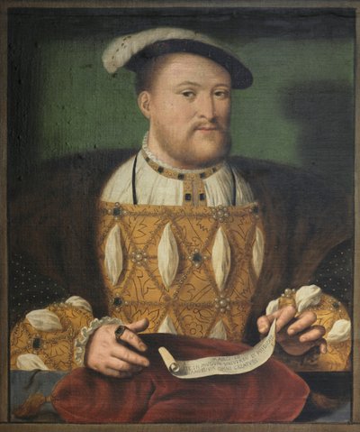 Portret króla Henryka VIII, ok. 1544 ok. 1800 r. autorstwa Biagio Rebecca
