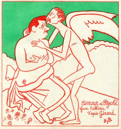 Edouard Herriot i Leon Blum w „Le Charivari” autorstwa Bib (1856 1946)