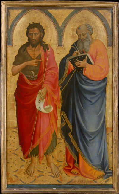 Heilige Johannes der Täufer und Matthäus autorstwa Bicci di Lorenzo