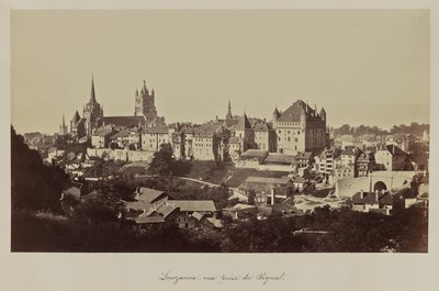 Lauzanne, widok z Sygnału. autorstwa Bisson Frères