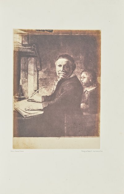 [Lieven Willemsz. van Coppenol, mistrz pisma: mniejsza tabliczka]. autorstwa Bisson Frères