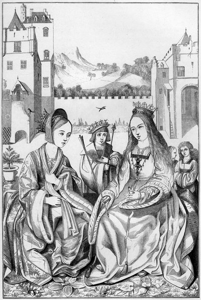 Święta Katarzyna Aleksandryjska, XV wiek 1849. autorstwa Bisson and Cottard
