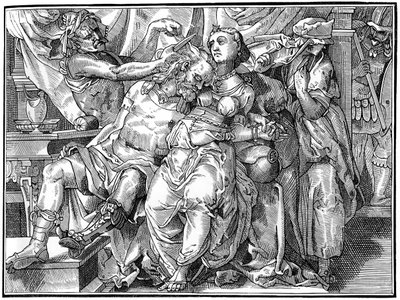 Samson i Dalila, 1574 1849. autorstwa Bisson and Cottard