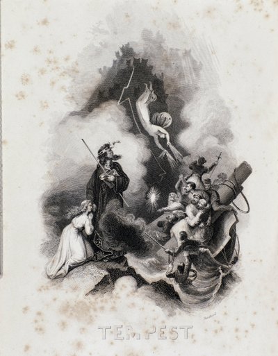 Grawer Blanchard do pierwszego aktu Burzy Williama Szekspira (grafika) autorstwa Blanchard Blanchard