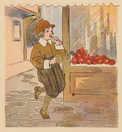 Rymowanka: Handy Pandy (kolorowa litografia) autorstwa Blanche Fisher Wright