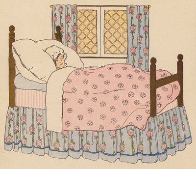 Rymowanka: Nancy Dawson (kolorowa litografia) autorstwa Blanche Fisher Wright