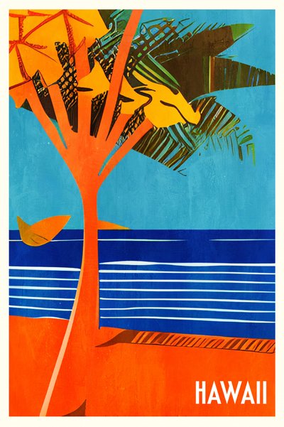 Hawaje, 1955 r. autorstwa Bo Anderson
