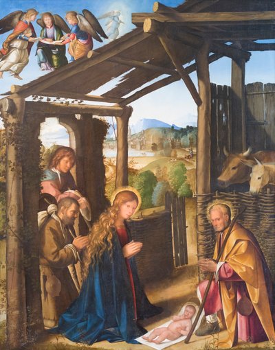 Adoracja pasterzy autorstwa Boccaccio Boccaccino