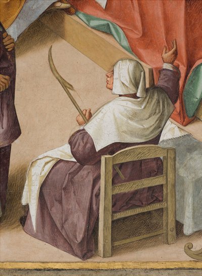 Nawa Centralna, Drugie Przęsło Północne, Narodziny Dziewicy, Boccaccio Boccaccino 1514-15, Detal autorstwa Boccaccio Boccaccino