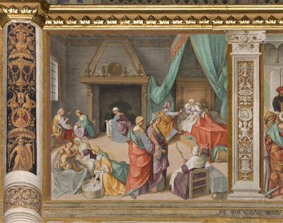 Nawa Centralna, Drugie Przęsło Północne, Narodziny Dziewicy, Boccaccio Boccaccino 1514-15 autorstwa Boccaccio Boccaccino
