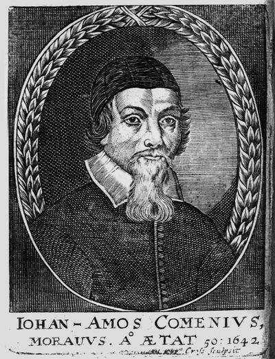Johan Amos Komeński, 1642 r autorstwa Bohemian School