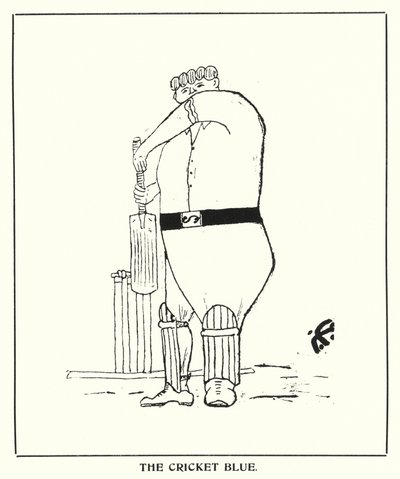 Oxford Quips: Cricket Blue (lito) autorstwa Bohun Lynch