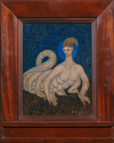 Wspaniały wampir (olej na tekturze) autorstwa Boleslaw Biegas