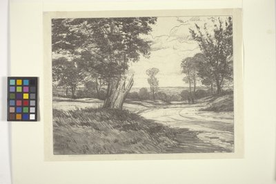 Hurley Road (atrament na papierze) autorstwa Bolton Coit Brown