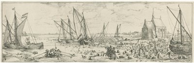 Nieudany atak na Fort Kallo, 1638 autorstwa Bonaventura Peeters (I)