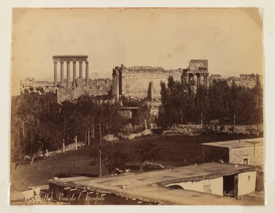 Balbek: Widok na Akropol (odbitka albumowa) autorstwa Bonfils Studio