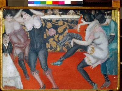 W kabarecie - Obraz Borisa Dmitryevicha Grigorieva (1886-1939) olej na płótnie (61x80 cm) autorstwa Boris Dmitrievich Grigoriev