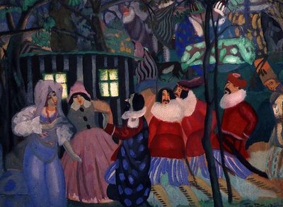 Conquerors, 1913 (akwarela na papierze) autorstwa Boris Dmitrievich Grigoriev