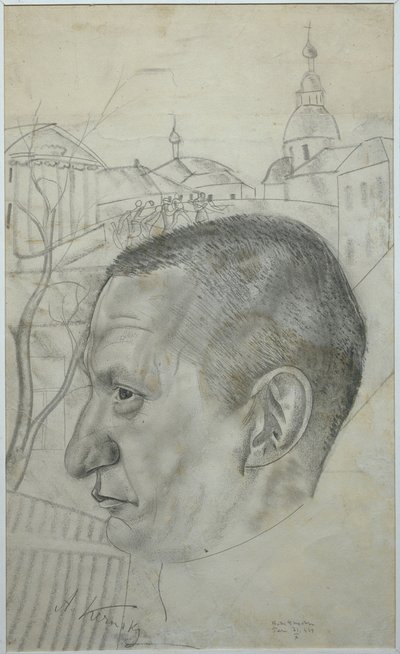 Portret Aleksandra Kiereńskiego 1881-1970, 1924 autorstwa Boris Dmitrievich Grigoriev