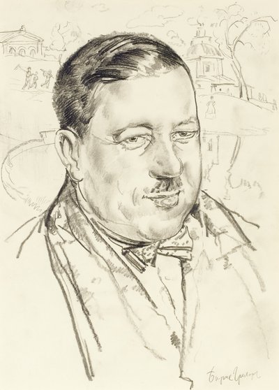 Portret artysty Ilyi Maszkowa autorstwa Boris Dmitrievich Grigoriev