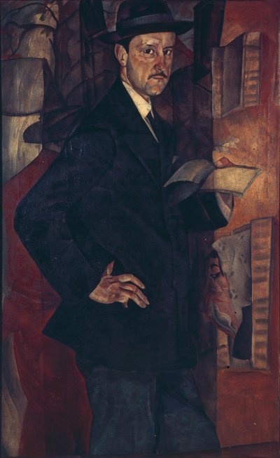 Portret artysty Mścisława Dobużyńskiego 1875-1957, 1917 autorstwa Boris Dmitrievich Grigoriev