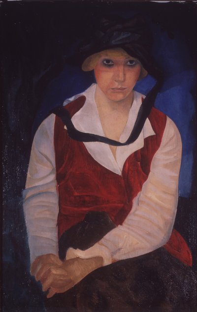 Portret żony artysty, 1917 autorstwa Boris Dmitrievich Grigoriev