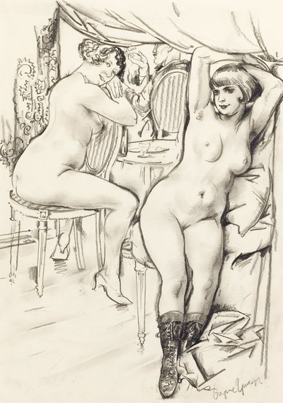 prostytutki autorstwa Boris Dmitrievich Grigoriev