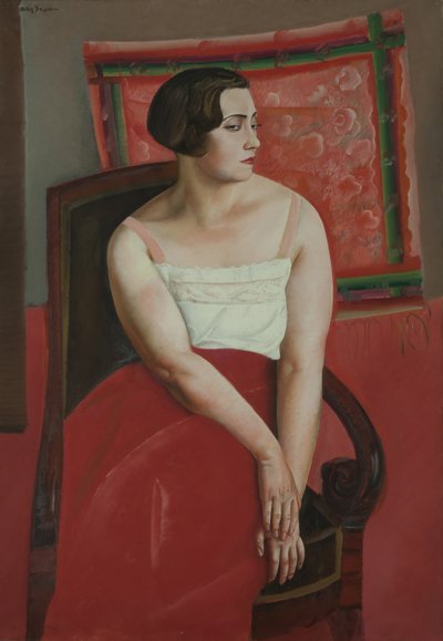Portret młodej kobiety. autorstwa Boris Dmitryevich Grigoriev