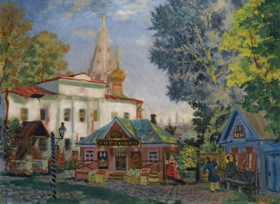W prowincji, 1920 autorstwa Boris Mikhailovich Kustodiev