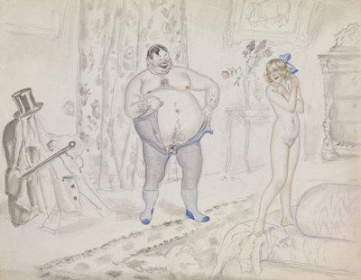 Spotkanie w późnych godzinach nocnych autorstwa Boris Mikhailovich Kustodiev