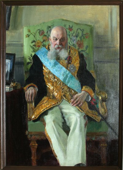Portret hrabiego Dymitra Martynowicza Solskiego 1833-1910, 1908 autorstwa Boris Mikhailovich Kustodiev