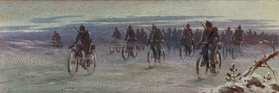 Niemieckie oddziały rowerowe w Finlandii, fińska wojna domowa autorstwa Boris Vasilievich Zvorykin