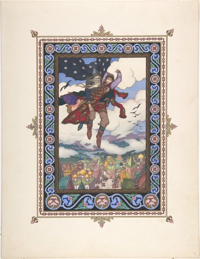 Ilustracja do bajki Marya Morevna, ok. 1930 r. 1925 autorstwa Boris Vasilievich Zvorykin