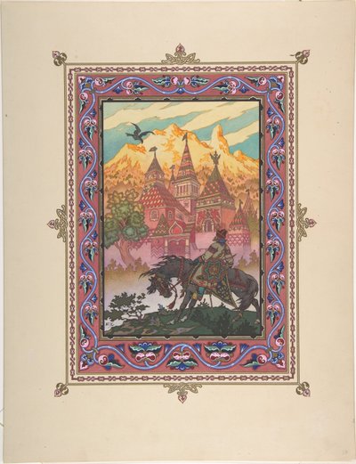 Ilustracja do bajki Marya Morevna, ok. 1930 r. 1925 autorstwa Boris Vasilievich Zvorykin