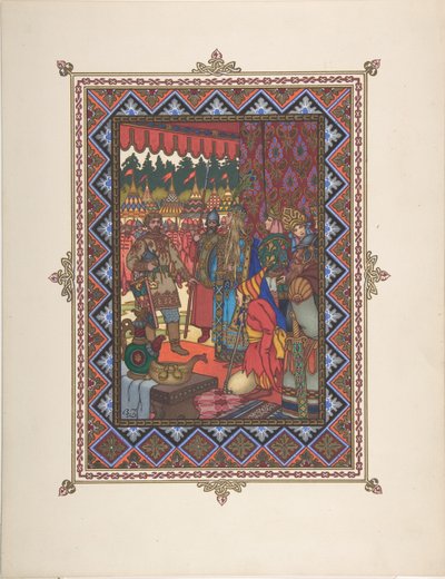 Ilustracja do bajki Marya Morevna, ok. 1930 r. 1925 autorstwa Boris Vasilievich Zvorykin