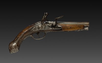 Pistolet skałkowy, XVIII wiek. autorstwa Bortolo Agazzi