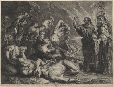 Mojżesz i wąż miedziany autorstwa Boëtius Adams Bolswert, after Sir Peter Paul Rubens