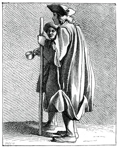 Ślepiec z Quinze-Vingts, 1737-1742. autorstwa Bouchardon