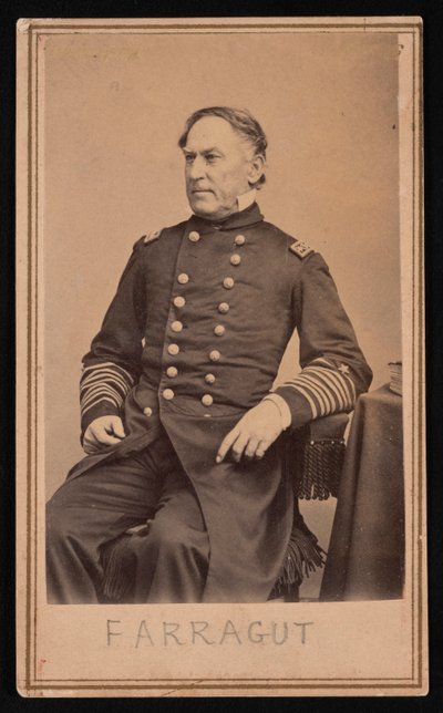 Portret Davida Glasgow Farraguta 1801-1870, przed 1870 rokiem. autorstwa Brady