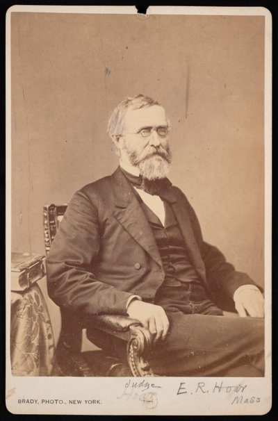 Portret Ebenezer Rockwood Hoar 1816-1895, przed 1895. autorstwa Brady