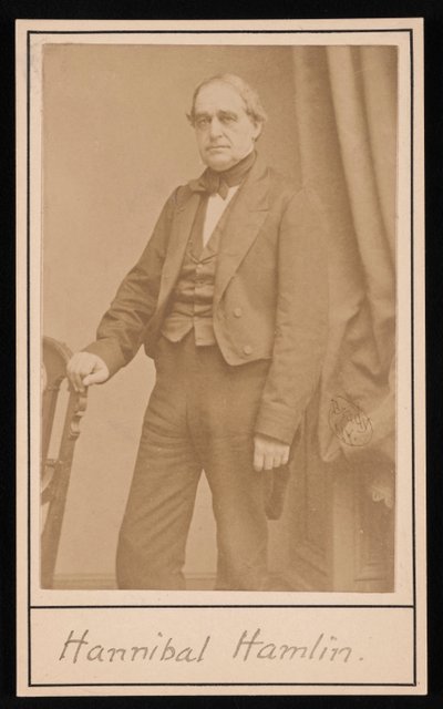 Portret Hannibala Hamlina 1809-1891, 1857. autorstwa Brady