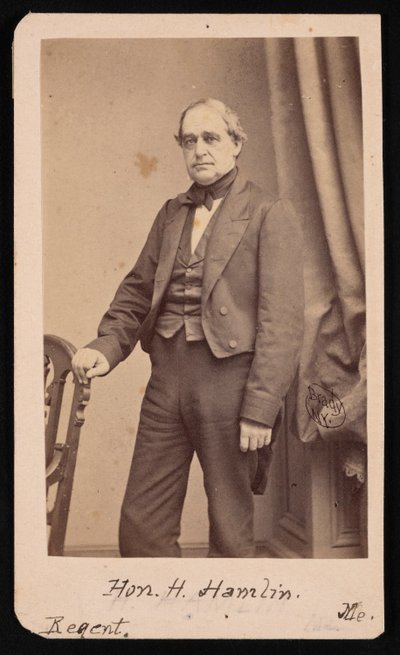 Portret Hannibala Hamlina 1809-1891, 1857. autorstwa Brady