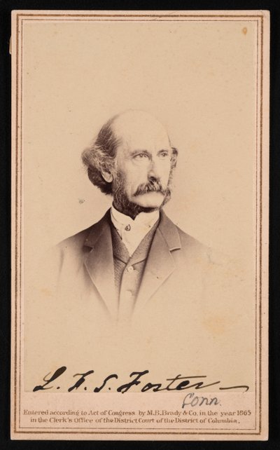 Portret LaFayette Sabine Foster 1806-1880, przed 1869. autorstwa Brady